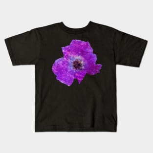 Purple rock flower Kids T-Shirt